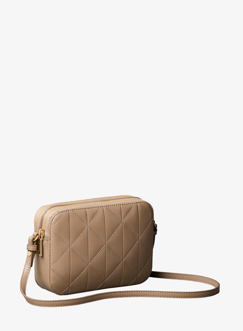 CALVIN KLEIN Quilted Emblem Logo Double Zip Camera Bag - Image 3